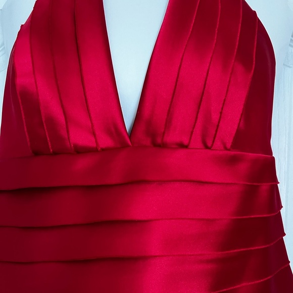 Red Satin Dress - Picture 4 of 5